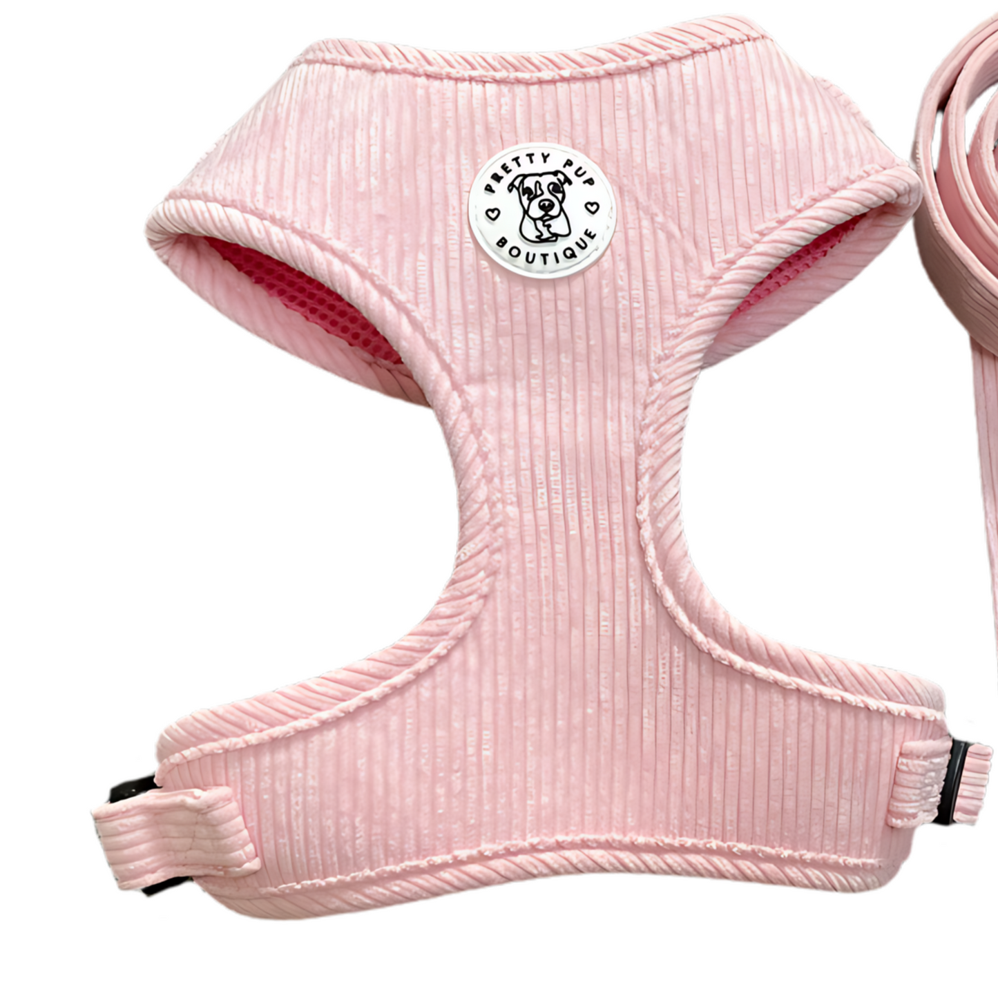 Powder Pink Corduroy Harness