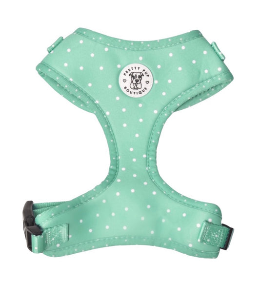 Green Polka Dots - Adjustable Harness